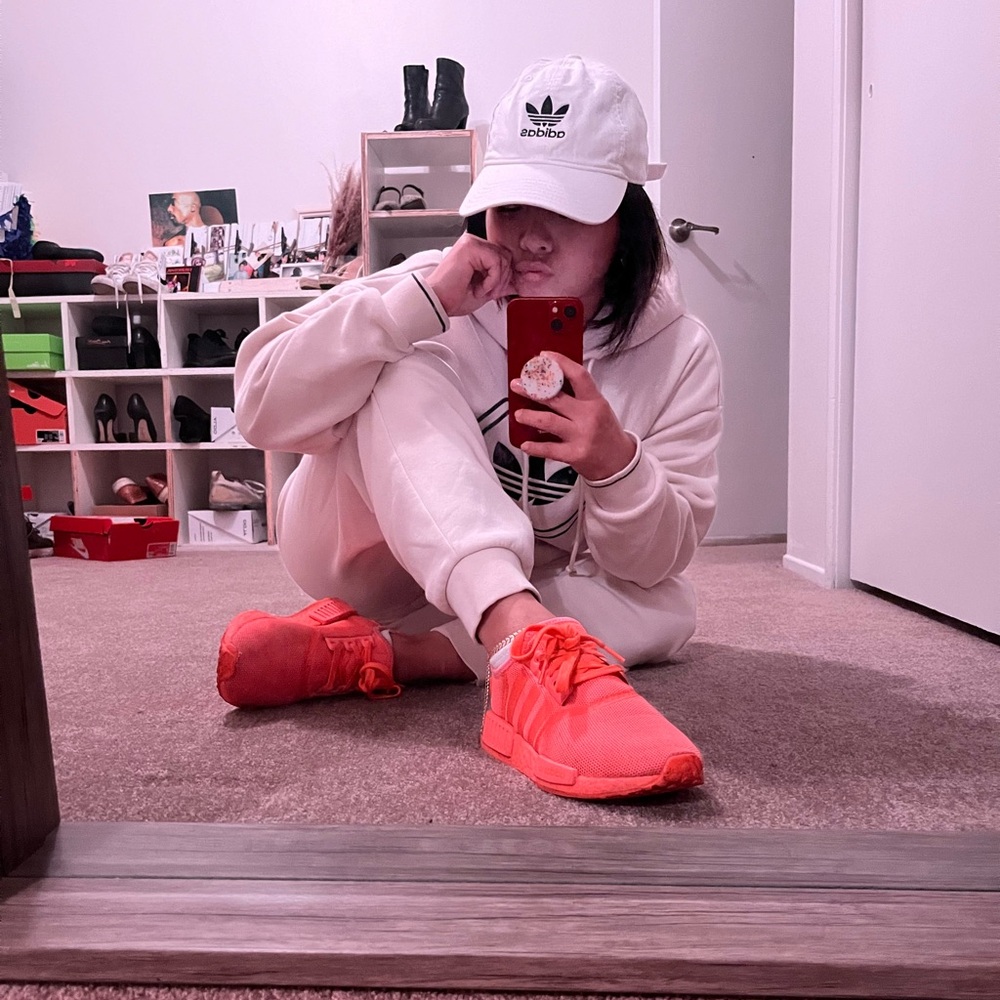 Adidas NMD coral sneakers, size 7,, Used